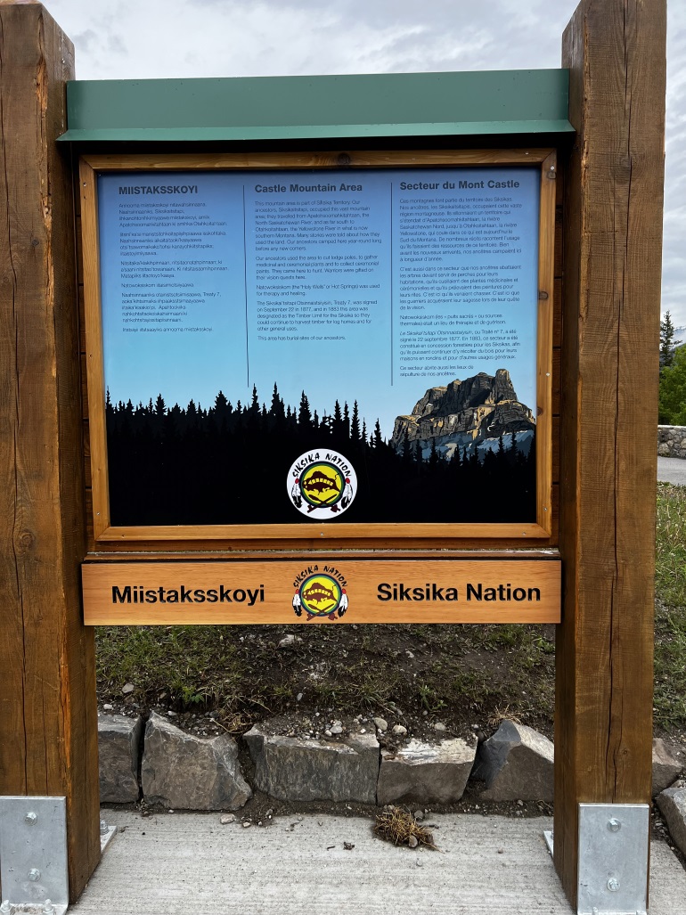 Siksika Nation unveils Blackfoot signage in Banff National Park